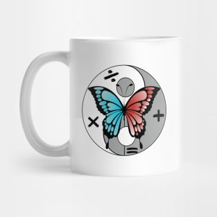 Ed Butterfly Yin and Yan Mug